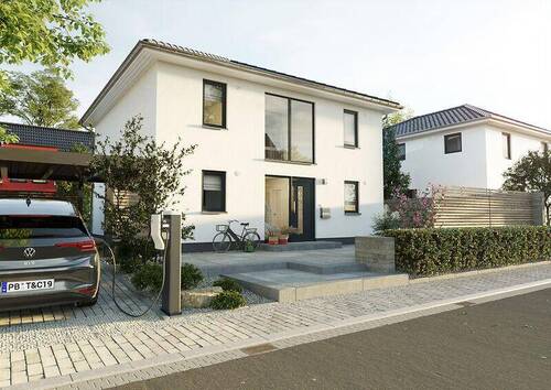 SV145 - Straßenansicht - Das stilvolle Stadthaus - urbanes Lebensgefühl genießen in Dienstedt