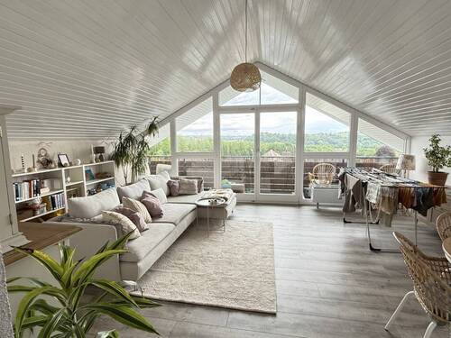 Wohnbereich+Loggia im Dachgeschoss - 