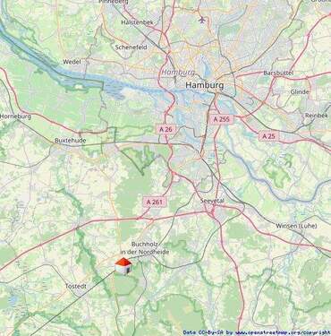 Lageplan groß - Grundstück in Buchholz / OT Sprötze zum Kaufen