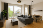 Wohnzimmer - Neubau-Highlight mit Top-Preis: 100m² mit 2 Schlafzimmern, 2 Bädern & Terrasse – urbanes Wohnen nahe Spree & Ostbahnhof