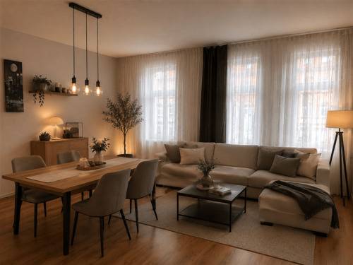 Wohnzimmer OG (virtually staged) - 