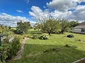 Garten mit weitem Blick über die Felder - 