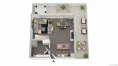 Grundriss Penthouse Ebene 1 - 