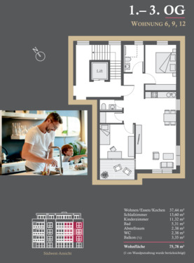 3-Zimmer Wohnungen - 