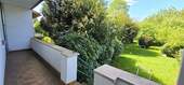 Aussicht vom Balkon EG, direkter Zugang zum Garten - 