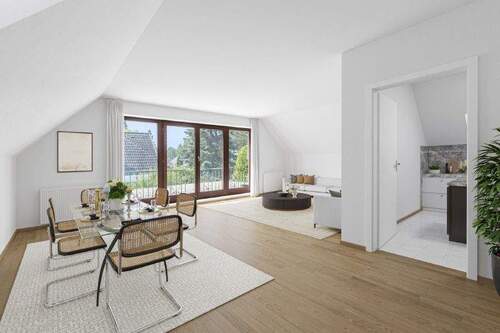 Wohnbeispiel Wohnbereich mit Küche OG - 