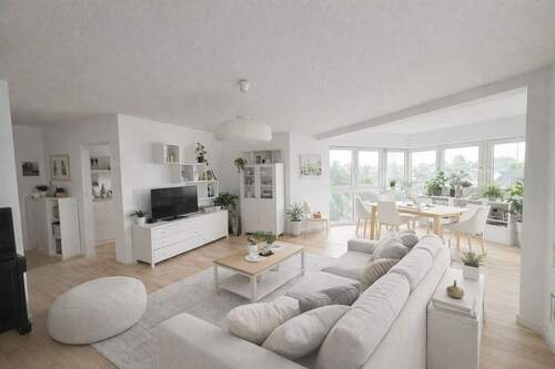 KI-generierte Wohnzimmereinrichtung.jpg - PROVISIONFREIE 2-Zimmer-Wohnung in Porz-Ensen