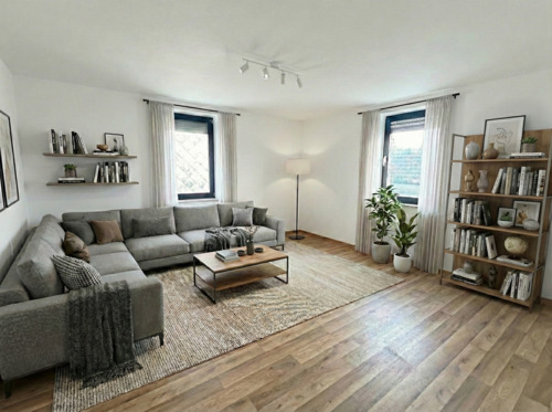 Wohnzimmer Obergeschoss (KI-Visualisierung) - 