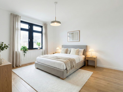Schlafzimmer Erdgeschoss (KI-Visualisierung) - 