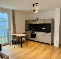 Helle, möblierte 1-Zimmer-Neubau-Wohnung mit Balkon! - Fürth Innenstadt