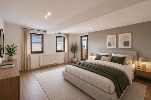 Schlafzimmer 1 (1. OG) visuell - 