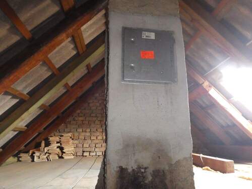 Dachraum mit Kamin - 