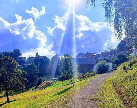 Der Kurpark hinter dem Komplex - 