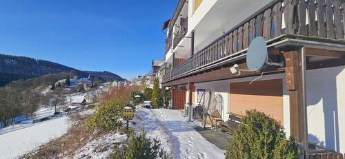 Unser Balkon im 1. Stock - Etagenwohnung mit 74,00 m&sup2; in Schmallenberg zum Kaufen