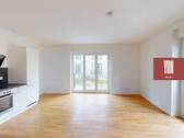 Ansicht I: Wohn- und Esszimmer mit offenem Küchenbereich - YON BERLIN - Große 3-Zimmer-Neubauwohnung mit EBK und TERRASSE in Berlin-Friedenau