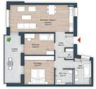 Grundriss Wohnung 12B - 
