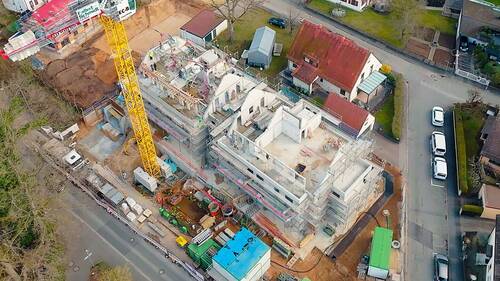 Der Rohbau steht.jpg - Nähe Pegnitzgrund - SW-Terrasse, privater Garten, familienfreundlich, Lift + TG