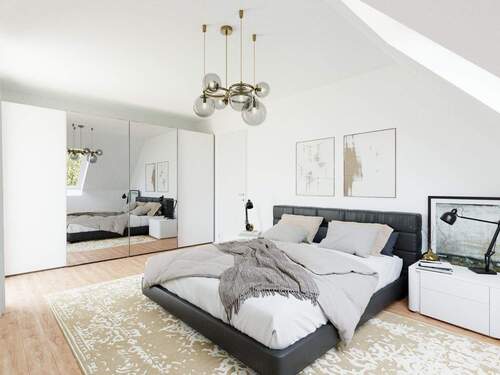 Visualisierung Schlafen.jpg - Terrassenwohnung mit 98,90 m&sup2; in Röthenbach an der Pegnitz zum Kaufen