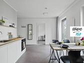 Ansicht II: Wohn- und Essbereich (Visualisierung) - 2 Zimmer Etagenwohnung zur Miete in Wiesbaden