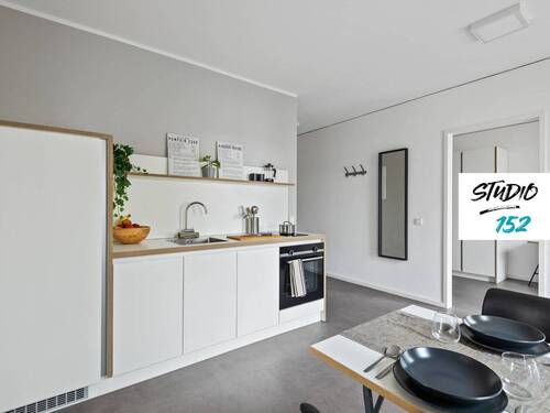 Ansicht III: Wohn- und Essbereich (Visualisierung) - 2 Zimmer Etagenwohnung in Wiesbaden