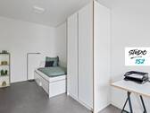 Ansicht I: Schlaf- und Arbeitsbereich Zimmer II(Visualisierung) - 