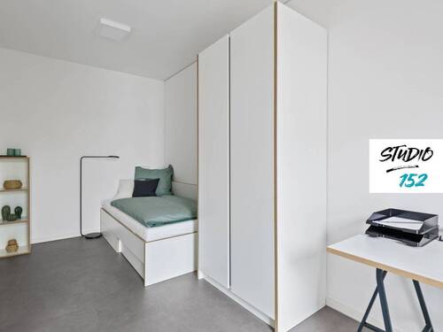 Ansicht I: Schlaf- und Arbeitsbereich Zimmer II(Visualisierung) - 