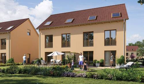 Jedes Haus kaufen Sie mit Garten und gepflasterter Terrasse - Ihr Dach, Ihr Raum: Jetzt Ausbaupotenzial mit diesem Doppelhaus entdecken