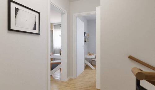 Heller und freundlicher Flur im Obergeschoss - 