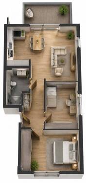 Wohnung 4 - *KI generiert* - 