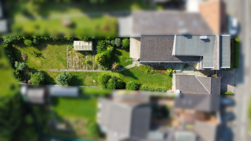 Vogelperspektive-oben - Doppelhaushälfte mit 141,00 m² in Köln zum Kaufen