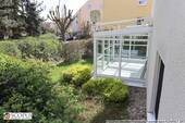 Blick auf den Wintergarten-Garten - 2 Zimmer Etagenwohnung in Meißen