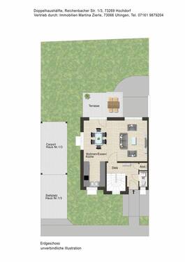EG 1-3 - 5 Zimmer Doppelhaushälfte in Hochdorf