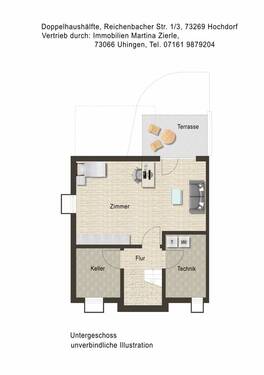 UG 1-3 - Doppelhaushälfte mit 150,30 m² in Hochdorf zum Kaufen