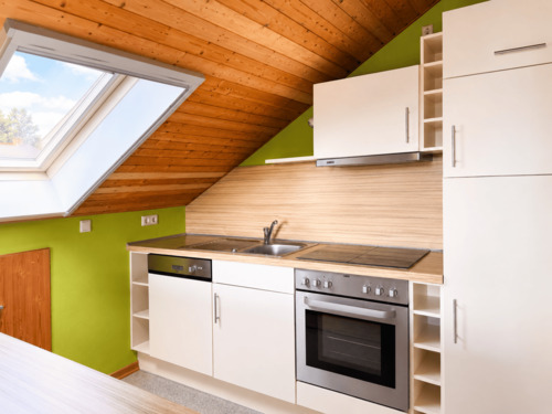 Moderne Einbauküche - 2 Zimmer Etagenwohnung in Unter-Abtsteinach