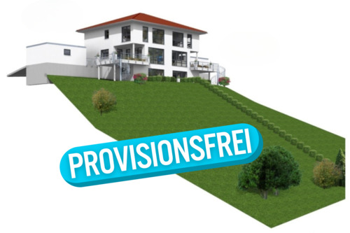 Ansicht 1 - PROVISIONSFREI - Exklusive Doppelhaushälfte mit Panoramablick über Würzburg