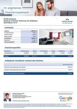 Musterberechnung-ETW Gerbrunn 80 % - 