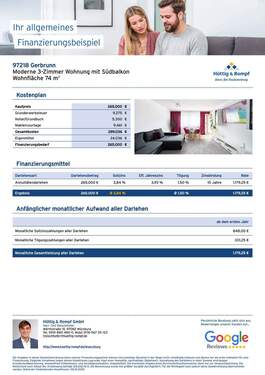 Musterberechnung-ETW Gerbrunn 100 % - 