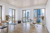 Eckbüro 45 qm - Büro 15 qm mit Top-Aussicht im Tower185 - flexibel, möbliert, sofort verfügbar
