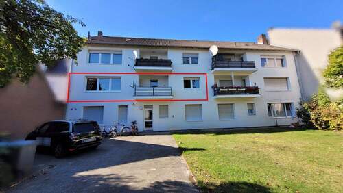 Ostansicht - Familienfreundliche Mietwohnung mit Balkon im Oelder-Norden!