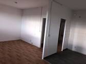 Wohnbereich mit Küche - 1 Zimmer Etagenwohnung zur Miete in Halle (Saale)