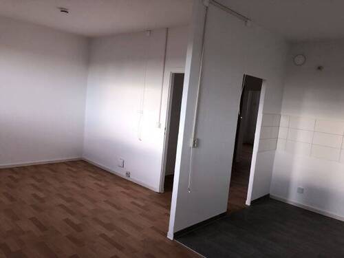 Wohnbereich mit Küche - 1 Zimmer Etagenwohnung zur Miete in Halle (Saale)