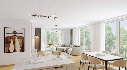 Wohnzimmer - Doppelhaushälfte mit 125,00 m&sup2; in Bremen zum Kaufen