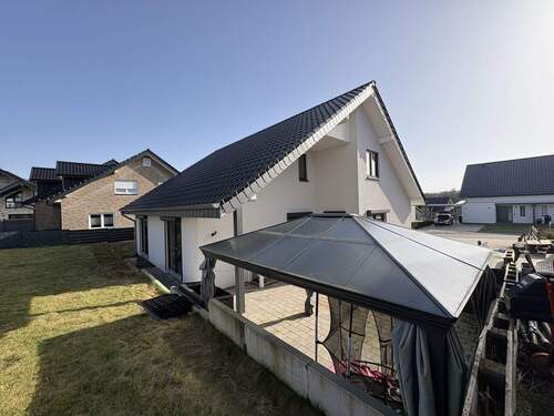 Gartenansicht - Einfamilienhaus mit 125,00 m&sup2; in Barntrup zum Kaufen