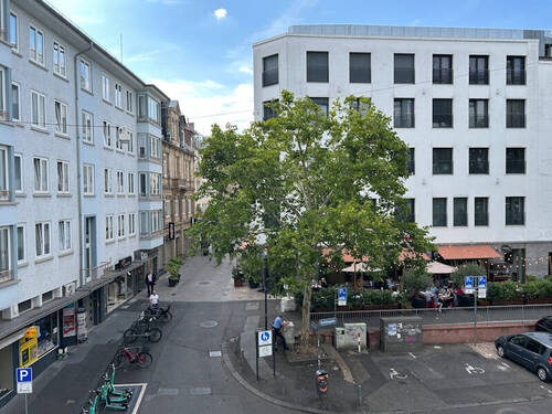 ... Blick in die Fußgängerzone - 