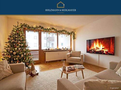 Titelfoto (KI-generiert) - Für alle Weihnachtswichtel mit Hammer, Herz und Wohnideen: 2,5-Zi.-Wohnung im Harlanderviertel