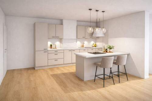 Wohnzimmer - Etagenwohnung mit 90,00 m&sup2; in Olching zur Miete