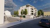 Straßenansicht Eingansbereich - Saarlouis Astrapark! 1.OG! 3- Zimmer Wohnung mit Loggia! KfW 40! Top Ausstattung! 19 WE!