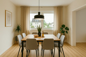 Esszimmer (KI generiert) - Ihr neues Zuhause in Bruchköbel - kernsanierte 4-Zimmer-Wohnung mit Garten & Balkon