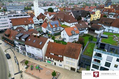 Drohnenansicht Süd-West - Grundstück in Winnenden zum Kaufen