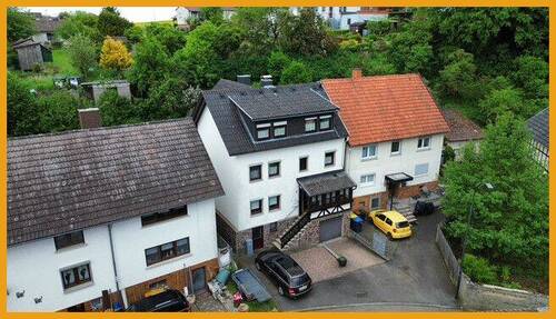 Vorderansicht v. oben - Einfamilienhaus mit 189,00 m&sup2; in Alsfeld zum Kaufen